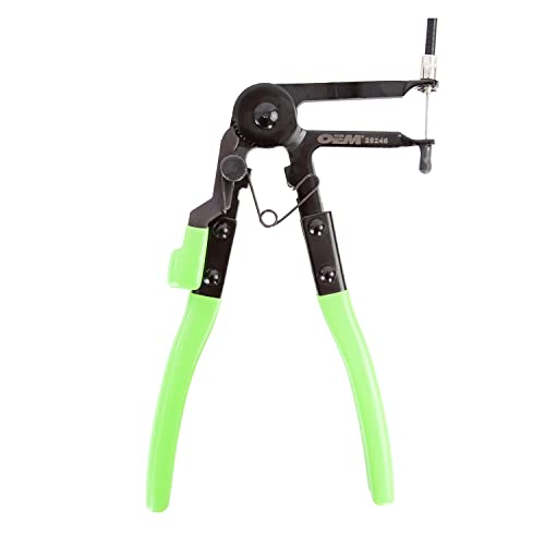 OEMTOOLS Hose Clamp Pliers Installs and Removes Spring Clamps | Flexible Hose Pliers Tool for Hard-to-Reach Areas, Multi Position Lock, Spring Action Handles, 11/16" to 2-1/2" Long