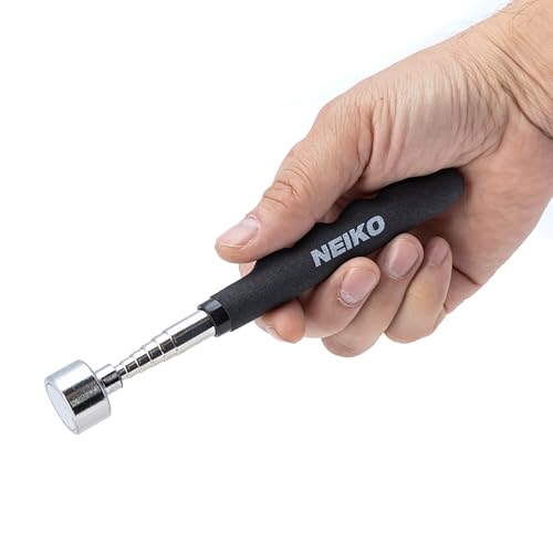 NEIKO 53425A Magnetic Pickup Tool, 25 Lb Telescoping Tool, 30" Long Extendable Magnet Pick Up Tool, Non-Slip Grip Wand, Telescopic, 7" Short Stick, Extra Strong - size: 25 Pound, style: Pick Up Tool
