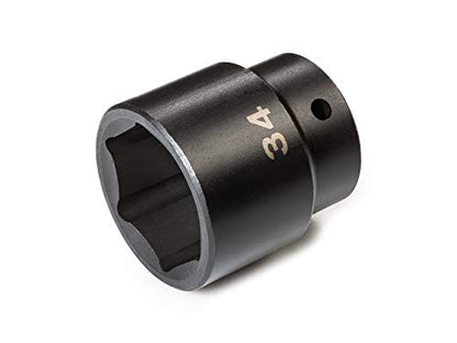 TEKTON 1/2 Inch Drive x 34 mm Shallow 6-Point Impact Socket | SID22134 - size: 34 mm, style: Shallow