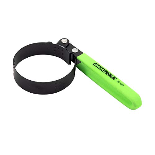OEMTOOLS 87120 Small Oil Filter Wrench, Swivel Oil Filter Wrench for 2-3/4 Inch to 3-1/4 Inch Filters, Adjustable Oil Filter Removal Tool with Steel Band Grip - size: 2-3/4" - 3-1/4"