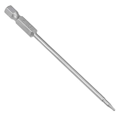 uxcell 10 Pcs T6 Magnetic Torx Screwdriver Bits, 1/4 Inch Hex Shank 3.94-inch Length S2 Security Tamper Proof Screw Driver Kit Tools - size: T6