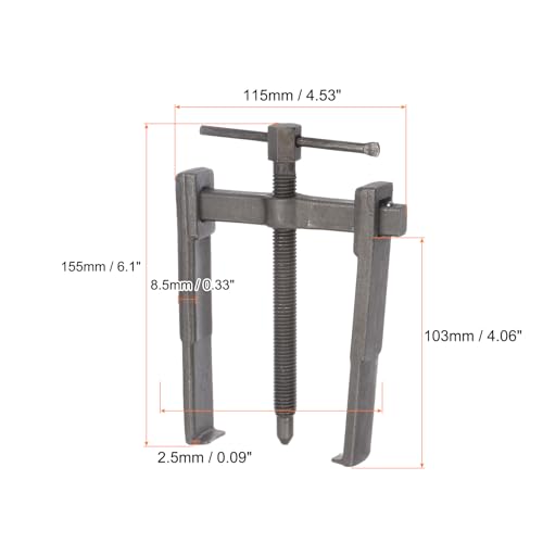 HARFINGTON 2-Jaw Gear Puller 6" High Carbon Steel Separate Lifting Device for Bearings - size: 6 Inch