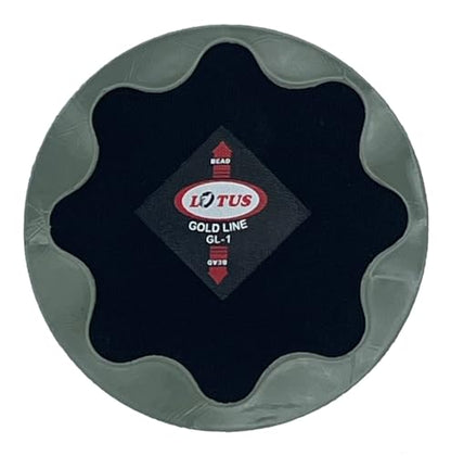 Lotus Gold Line Bias Tire Repair Patches GL-1 - size: 3-3/16" Round