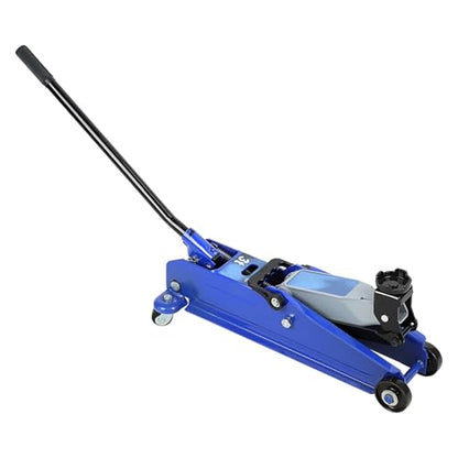 3 Ton Floor Jack (6600 lbs), Steel Heavy Duty Hydraulic Car Jack, Fast Lift Floor Jack with Wheels, Lifting Range 5"-15.2" (Blue)
