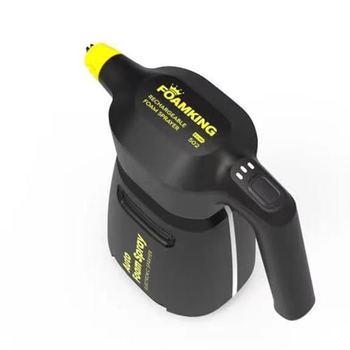 Electric Foam Sprayer for Car Washing, Upgraded Durable 2L Battery Powered Foam Cannon with USB-C Charging, Portable Cordless Pressure Sprayer for Auto Detailing, Home & Garden Cleaning