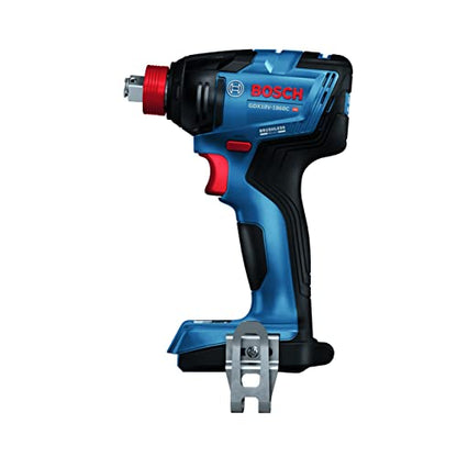 Bosch GDX18V-1860CN 18V Connected-Ready Two-In-One 1/4 In. and 1/2 In. Bit/Socket Impact Driver/Wrench (Bare Tool) | 1, 860 In-Lb Torque, 1/4 in Hex and 1/2 in Square Drive, Brushless Motor, 3-Speed Plus Advanced Modes, Connected-Ready - style: Industrial
