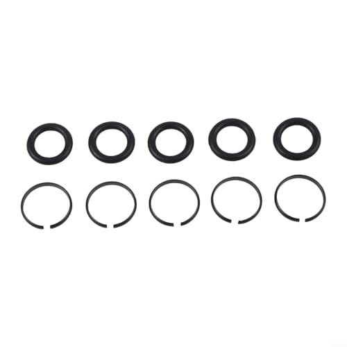 5 Sets Pneumatic Wrench Socket Retainer Rings with O-Rings for 3/8" 1/2" 3/4" 1" Air for Impact Wrenches, Metal Replacement Parts(3/4) - color: 3/4