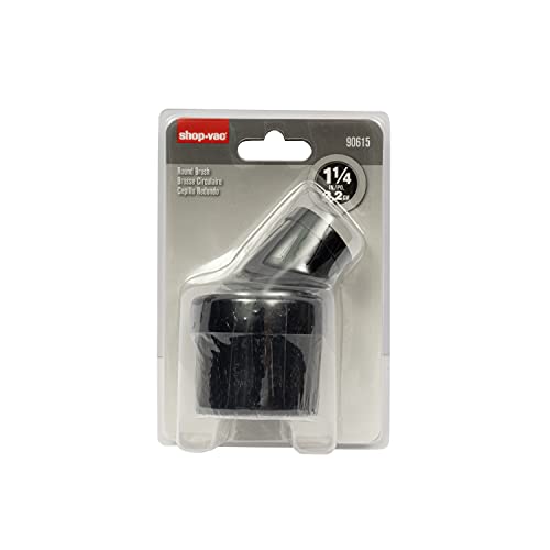 Shop-Vac 9061500 Round Brush, 1.25 Inch Diameter, Gentle Cleaning Delicate Surfaces, Ideal for Upholstery and Carpets (5-Pack) - size: 37987 (Pack of 5)