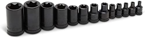 GEARWRENCH 13 Pc. 1/4", 3/8" & 1/2" Drive External Torx Socket Set - 80583