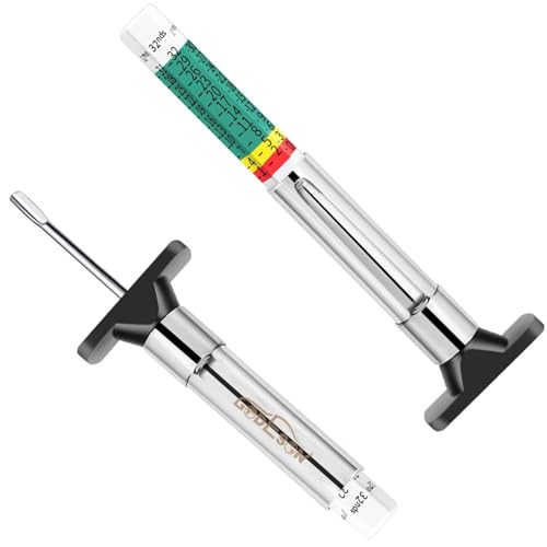 GODESON 88702 Smart Color Coded Tire Tread Depth Gauge 2 pieces(Pack of 1) - size: 2 pack