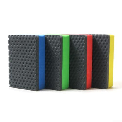 2Pcs Clay Bar Sponge Pad Kit For Car Detailing And Polishing Removes Brake Dust Dirt And Leaves Suitable For Paint Glass And Wheel Surfaces(Yellow) - size: Yellow