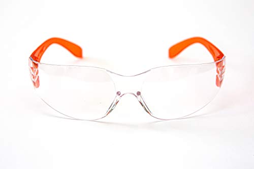G & F Products 13016-NEW Safety Goggles, 99% Protection Against UV-A, B & C Rays, Impact & Ballistic Resistant, Clear Lenses, 12 Pack - style: Clear Lens 12 Pack Safety Glasses