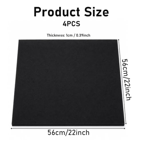 4 Pcs 22'' Oil Drain Splash Pad, No Splatter Pad Square Pads | Anti Splash Oil Change Mat for Car Changing Oil Transmission Drain Pan