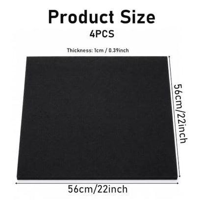 4 Pcs 22'' Oil Drain Splash Pad, No Splatter Pad Square Pads | Anti Splash Oil Change Mat for Car Changing Oil Transmission Drain Pan