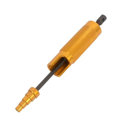 MOTO4U Piston Pin Puller, Plungers Remover Tool Heavy Duty Wrist Pin Puller-Short Skirt Piston Tool with 5 Adapters Piston Bolts (11mm, 13mm, 16mm, 19mm, 22mm) for Small Engine Repairs in Gold - color: Gold