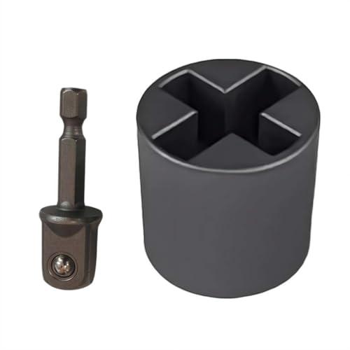 Universal Jack Socket Adapter for Hand Drill,Sturdy Scissor Jack Drill Adapter,Heavy-Duty Socket Converter for Scissor Car Jack, Rust-Resistant Steel, Easy Tire Change Tool (Jack socket + adapter) - color: Jack Socket + Adapter