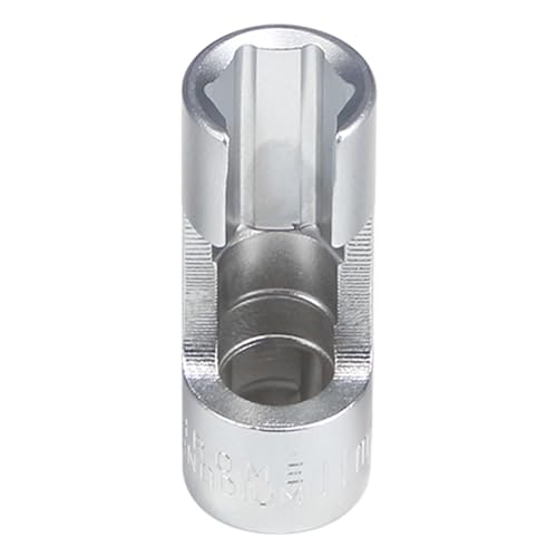 11MM (3/8"DR) Difficult Access Diesel Injector Fuel Line Socket Set Difficult Access Flare Nut Wrench Spanner for Wired Temperature Sensors, Thermo Switches, ABS Tube, Master Cylinder, Coolant, etc - size: 11MM(3/8"DR.)