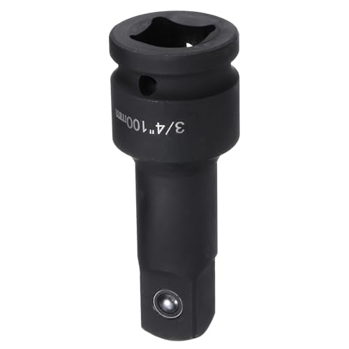 HARFINGTON Impact Socket Extension Bar 3/4" Square Drive 4" Long CR-V Steel Extension Rod Ratchet Wrench Driver Adapter for Axle Nut Sockets, Black - size: 3/4" Square Drive 4" Long