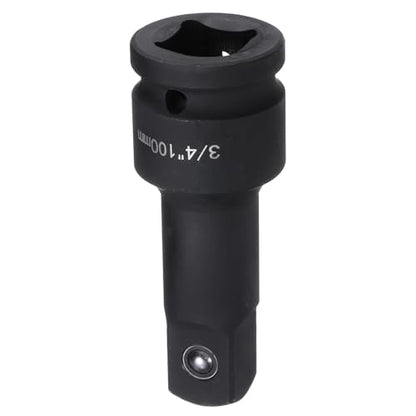 HARFINGTON Impact Socket Extension Bar 3/4" Square Drive 4" Long CR-V Steel Extension Rod Ratchet Wrench Driver Adapter for Axle Nut Sockets, Black - size: 3/4" Square Drive 4" Long
