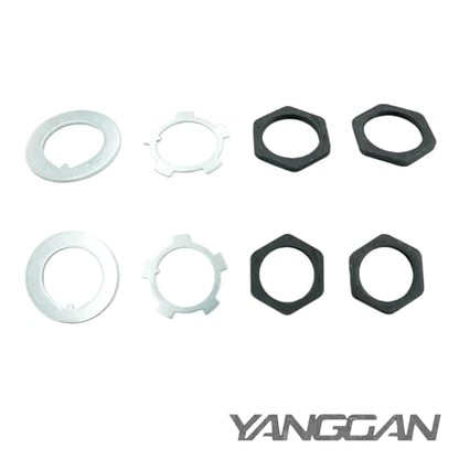 Hub Socket Nut Kit 1/2" Drive 54mm Compatible with Landcruiser Hilux 4x4 for Nissan Patrol, for Toyota FJ LN RN BJ HJ KZN165R T100 LC100 4WD 4X4 Hex Front Wheel Bearing Hub Axle Nut Socket