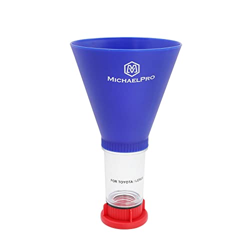 MichaelPro Spill-Free Oil Funnel for Toyota and Lexus Vehicles, Hands-Free Oil Changing, Compatible with Models Featuring a Threaded Oil Filter Cap, Heavy-Duty Material - MP009075