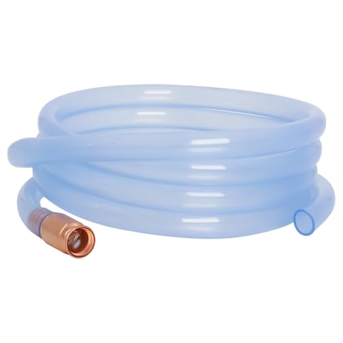 wadoy Shaker Siphon Hose 1/2",Gas Siphon Pump for Gasoline, safety siphon | 10FT Self-Priming Copper Valve, Extended PVC Hose for Gasoline, Diesel and Water, Ideal for Gas Cans, Boat and Lawn Equipment - size: 10FT
