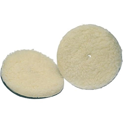 Koblenz Lambswool Pads with Foam Backing, Fits Most 6" Home Floor Buffer Machines, Two Polishing Pads with Two Plastic Replacement Retainer Clips, 45-0102-9 - size: No Size
