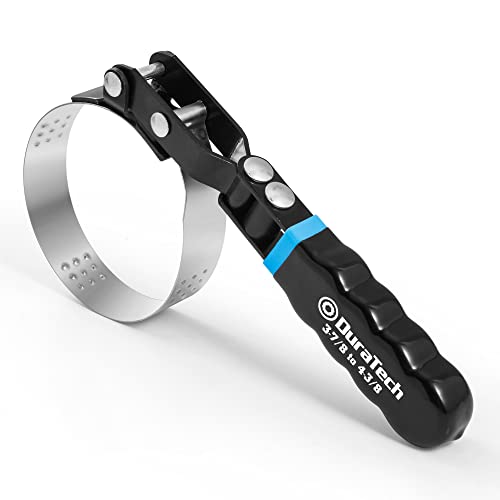 DURATECH Large Swivel Oil Filter Wrench, Oil Filter Removal Tool, Fits Filters 3-7/8"-4-3/8", Ideal for Car Repair Tools - size: Large (Fits Filters 3-7/8" to 4-3/8"), style: Normal