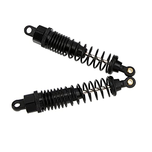 2Pcs Aluminum Shock Absorber Damper 166004 Compatible with Redcat Shockwave Sandstorm Tornado Epx/PRO S30 HSP 94106 94107 RC Off Road Buggy Truck (Black)