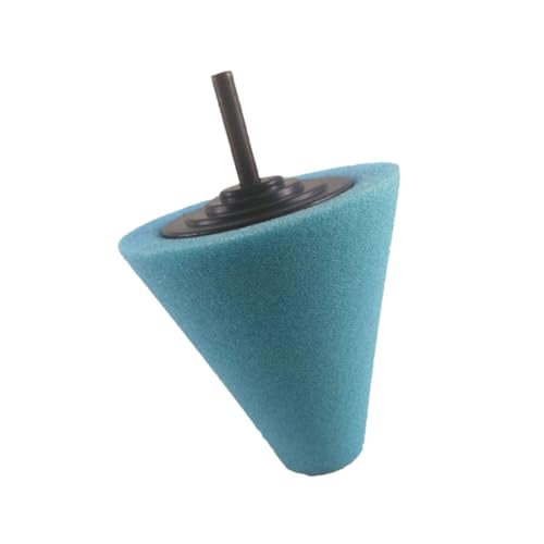 ibasenice 2pcs Automotive Car Burnishing Sponge Polishing Pad Cone Shaped Wheel Hub Cleaning Tool Light Reusable Buffing Sponge for Power Drill for Hard Reach Areas