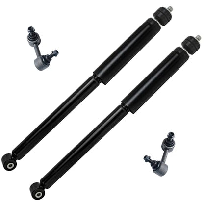 Detroit Axle - Rear 4pc Shock Absorbers Kit for 2013 Honda Fit, 2 Shock | Absorbers 2 Sway Bar Links Replacement - size: 4AS47270/shock kit