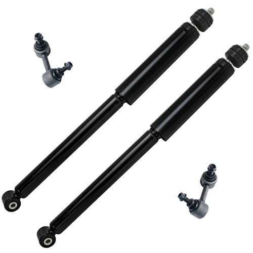 Detroit Axle - Rear 4pc Shock Absorbers Kit for 2013 Honda Fit, 2 Shock | Absorbers 2 Sway Bar Links Replacement - size: 4AS47270/shock kit