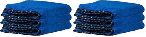 Chemical Guys Professional Grade Premium Microfiber Towels for Cars,Blue,16" x 16",Ultra-Soft and Scratch-Free Car Detailing Cloths for Trucks,Motorcycles,and More,(Pack of 6) - color: Blue, size: 6 Pack