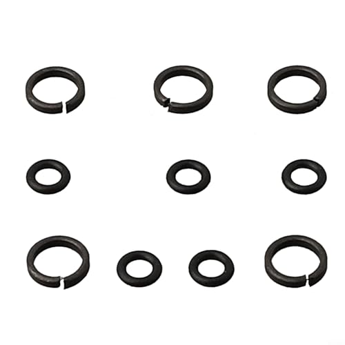 5 Sets Pneumatic Wrench Socket Retainer Rings with O-Rings for 3/8" 1/2" 3/4" 1" Air for Impact Wrenches, Metal Replacement Parts(3/8) - color: 3/8