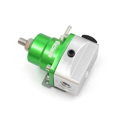Adjustable Universal EFI Fuel Pressure Regulator Kit with 0-160psi Fuel Pressure Gauge and AN6-6AN Fuel Line Hose Fitting Connectors Kit (GREEN) - color: GREEN