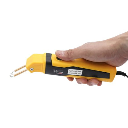 Plastic Welder Kit, 100W Welding Machine Kit, Max Temp 800°F (Yellow) | 110V 0.5A, Plastic Bumper Repair Set for DIY Car Bumper Toolbox Plastic Crack Fixing - color: Yellow