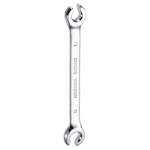 HARFINGTON Flare Nut Metric Wrench 9mm x 11mm CR-V Mirror Polished Chrome Plating Metric Wrench for DIY Hand-making Automotive Repairs and Household Maintenance - size: 9mm x 11mm