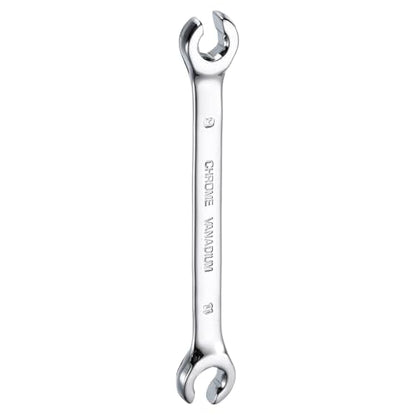 HARFINGTON Flare Nut Metric Wrench 9mm x 11mm CR-V Mirror Polished Chrome Plating Metric Wrench for DIY Hand-making Automotive Repairs and Household Maintenance - size: 9mm x 11mm