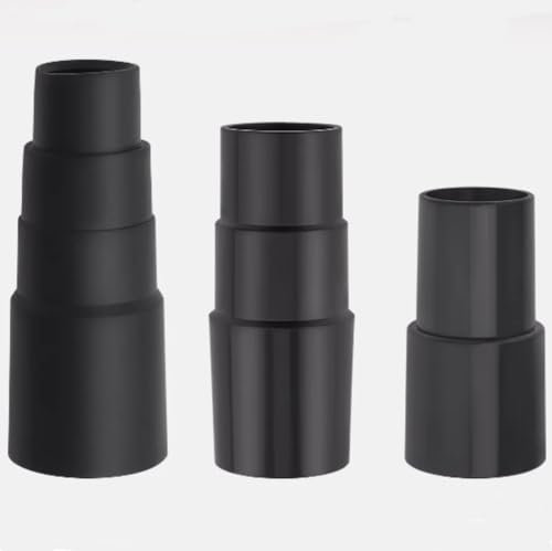 3 Piece Vacuum Adapter Combo Kit Fits Wet Dry Vacuum Cleaners | Includes 1-3/8" to 1-1/4", 1-1/2" to 1-3/8" to 1-1/4", 1" to 1-1/8" to 1-3/8" to 1-5/8" Connector Accessory