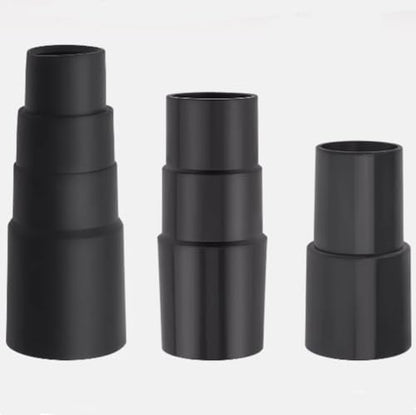 3 Piece Vacuum Adapter Combo Kit Fits Wet Dry Vacuum Cleaners | Includes 1-3/8" to 1-1/4", 1-1/2" to 1-3/8" to 1-1/4", 1" to 1-1/8" to 1-3/8" to 1-5/8" Connector Accessory