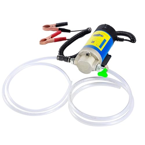 AIGMISON 12V 100W Engine Oil Pump, Electric Oil Change Extractor Pump，Electric Fluid Transfer Pump for Engine Oil, Equipped With 3 Pipes-Low Noise - color: 100W