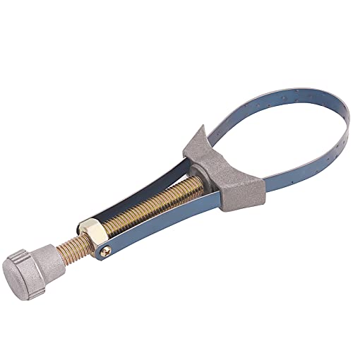 Road Passion 1PC Car Auto Motorcycle Oil Filter Tool Strap Wrench Diameter Adjustable 60mm To 120mm Universal Removal Tools Suction Tweezers Replacement Tips Strap Wrench