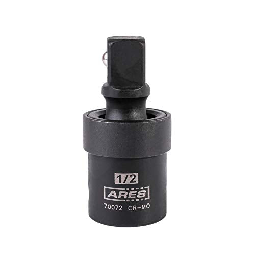 ARES 70072-1/2-inch Drive Impact Universal Joint - Chrome Moly U-Joint Socket Accesses Hard to Reach Fasteners - size: 1/2-Inch Standard