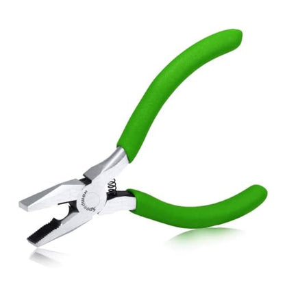 SPEEDWOX Mini Lineman's Pliers with Cutter, Serrated Jaw for Jewelry Craft | Multi Use Combination Pliers, Thin Side Cutters, Micro Fine Precision Tips, Wire Cutting & Gripping, for Beading, Hobby, DIY - style: Lineman's Clamp