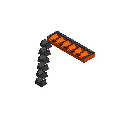 MagAttach Socket Extension Organizers (1/2", Orange/Black) - color: Orange/Black, size: 1/2"