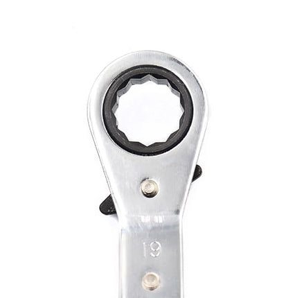 cSeao 5 Pieces Metric Box End Reversible Ratcheting Wrenches Set,Metric Ratchet Box Wrench Set,Repair Wrench Set,Socket Spanner Tool - size: Metric