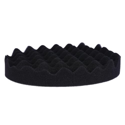 4-Pack 7inch (180mm) Car Sponge Buffing Pad Soft Wave Foam Pad Polishing Sponge Pads Kit for Car Polisher Compounding, Polishing and Waxing