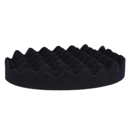 4-Pack 7inch (180mm) Car Sponge Buffing Pad Soft Wave Foam Pad Polishing Sponge Pads Kit for Car Polisher Compounding, Polishing and Waxing