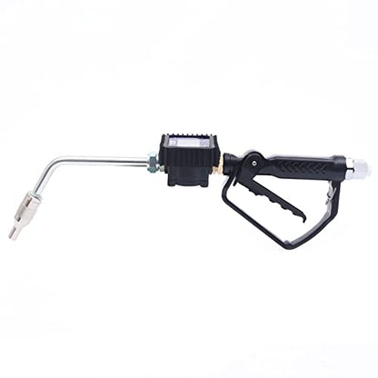 Heavy Duty Air Operated Oil Transfer Pump Digital Oil Fluid Dispenser Pump Control Valve Meter Nozzle, Electronic Metering Oil Gun Refueling Gun Tool for Refueling Trucks (US Stock) - color: Style-B
