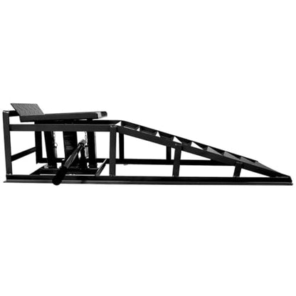 Auto Car Truck Service Ramps Lifts, 5 Ton Low Profile Hydraulic Car Ramps, Heavy Duty Hydraulic Vehicle Ramps Lift Ramp, Portable Car Ramps for Home Garage, Vehicle Auto Garage Repair,Blue - color: Blue